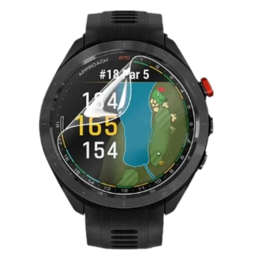 Hydrogel screen protectors for Garmin Approach S70 42mm watch, pack of 6, clear protectors from That Watch Shop.