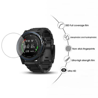 Garmin Descent Mk1 watch screen protector by That Watch Shop, clear protective cover for smartwatch screen.
