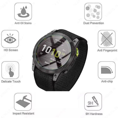 Hydrogel screen protectors for Garmin Enduro 2 smart watch, pack of 6, providing durable protection for watch screens.