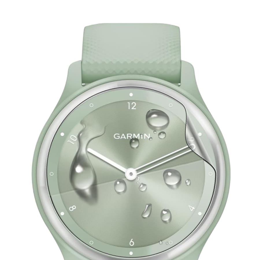 Hydrogel screen protectors for Garmin Vivomove Sport watch, pack of 6, clear protective covers for watch screens.