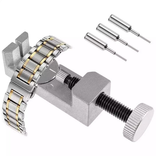 Watch link remover tool from That Watch Shop, used for adjusting and resizing watch bands with precision.