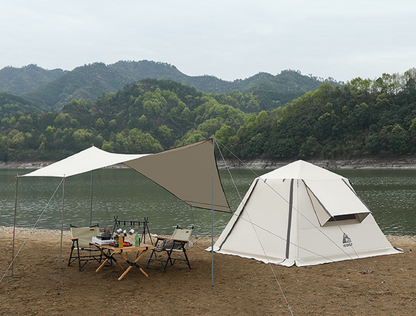 Portable Fully Automatic Waterproof Camping Tent with Canopy for All-Season ECOTREK