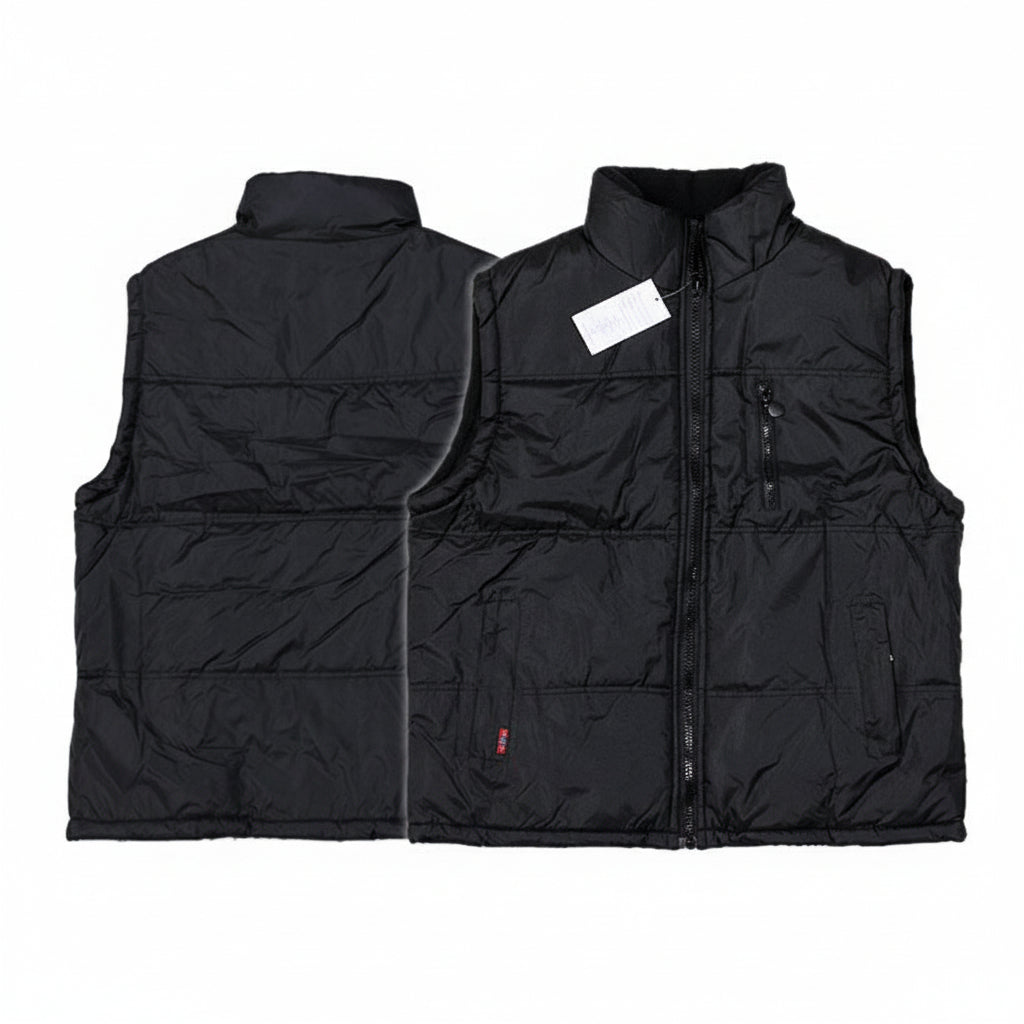 Marked Size 3XL Vest/Sleeveless Thermal Jacket Black dealonline.co.nz