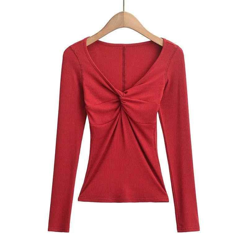 Twisted Allure French Crop Top