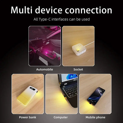 Type-C LED Car Interior Ambient Light (7 colours available) Habicare