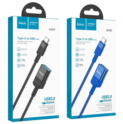 U107C Type-C Extension Cable NZ – 1.2m Fast Charging Extension