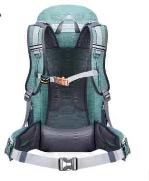 50L Nylon Hiking Backpack - Lightweight Outdoor Sports Pack with Embroidered Design | Adventure Rucksack