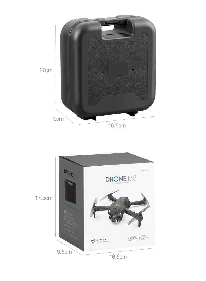 UAV Three Camera HD Drone - Optical Flow Positioning with Obstacle Avoidance | Orange & Black