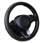 Universal 37/38cm Non-Slip Embossed Leather Car Steering Wheel Cover (3 colours available) Habicare