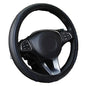 Universal 37/38cm Non-Slip Embossed Leather Car Steering Wheel Cover (3 colours available) Habicare