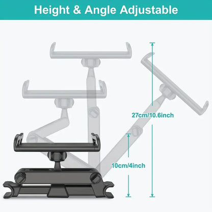 Universal Car Headrest Tablet & Phone Holder Mount (Black & Red) Habicare