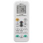 9eight5 universal heat pump remote control with buttons and display, designed for electronic heating system operation.