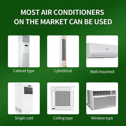 9eight5 universal heat pump remote control for electronics, featuring buttons and display for easy climate management.