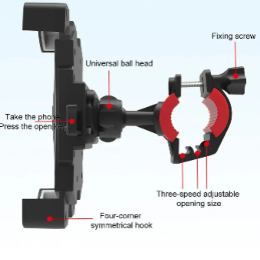 Universal Large Phone Holder for Bike, Motorcycle and Scooters Habicare