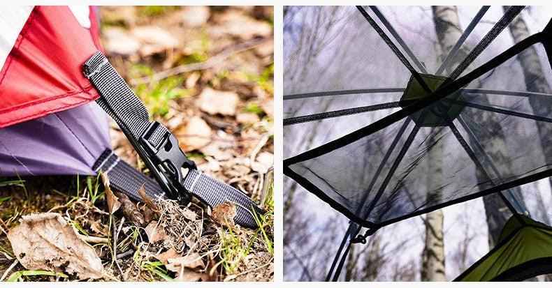 BlackDeer Double Layer Camping Tent - 2-3 Person Waterproof 3/4 Season Shelter with Aluminum Poles