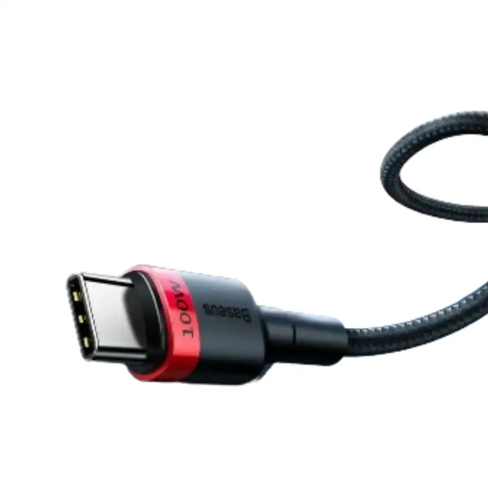Habicare 9eight5 USB-C PD charger cord for iPhone 15, 16, and MacBook, showing the black cable plugged into devices.