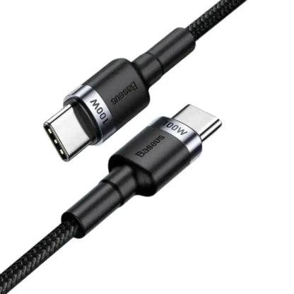 Habicare 9eight5 USB-C PD Charger Cord for iPhone 15/16 and MacBook, showing the black charging cable and connectors.