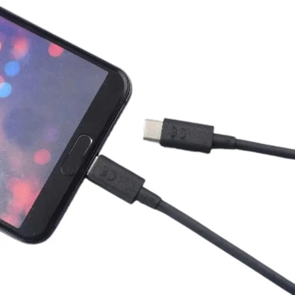 Black Habicare USB-C PD charging cable for Motorola Moto G and Edge series TWS earbuds.