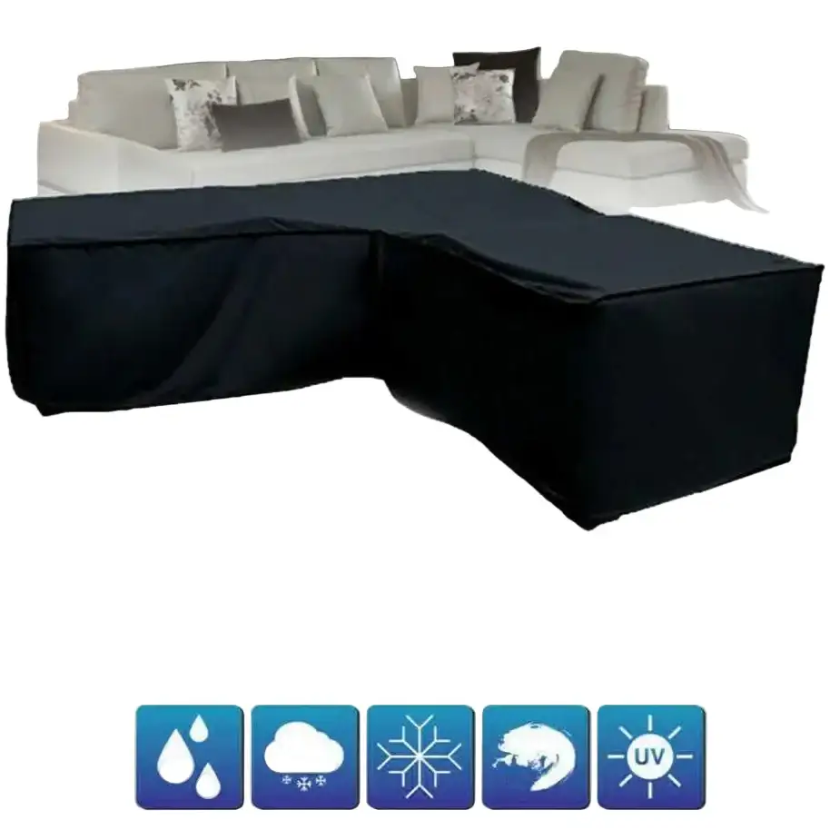 V/L-Shape Waterproof Garden Sofa Cover – Rattan Corner Furniture Protector (different sizes available) Habicare
