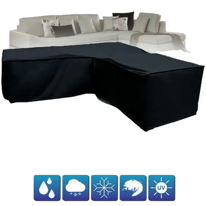 V/L-Shape Waterproof Garden Sofa Cover – Rattan Corner Furniture Protector (different sizes available) Habicare