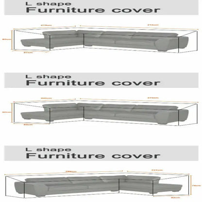 V/L-Shape Waterproof Garden Sofa Cover – Rattan Corner Furniture Protector (different sizes available) Habicare