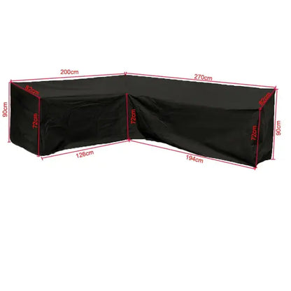 V/L-Shape Waterproof Garden Sofa Cover – Rattan Corner Furniture Protector (different sizes available) Habicare