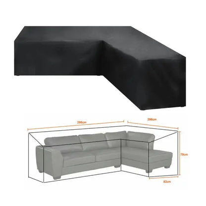 V/L-Shape Waterproof Garden Sofa Cover – Rattan Corner Furniture Protector (different sizes available) Habicare