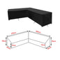 V/L-Shape Waterproof Garden Sofa Cover – Rattan Corner Furniture Protector (different sizes available) Habicare