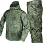 Outdoor Shark Skin Warm Camouflage Jacket and Pants Set - Tactical Softshell Fleece-Lined | Military Style Mead's Supply & Equipment Outfitters limited