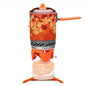 FireMaple Outdoor Heat-Exchange Camping Pot - 1L Efficient Cooking System with Thermal Cover | Backpacking Cookware