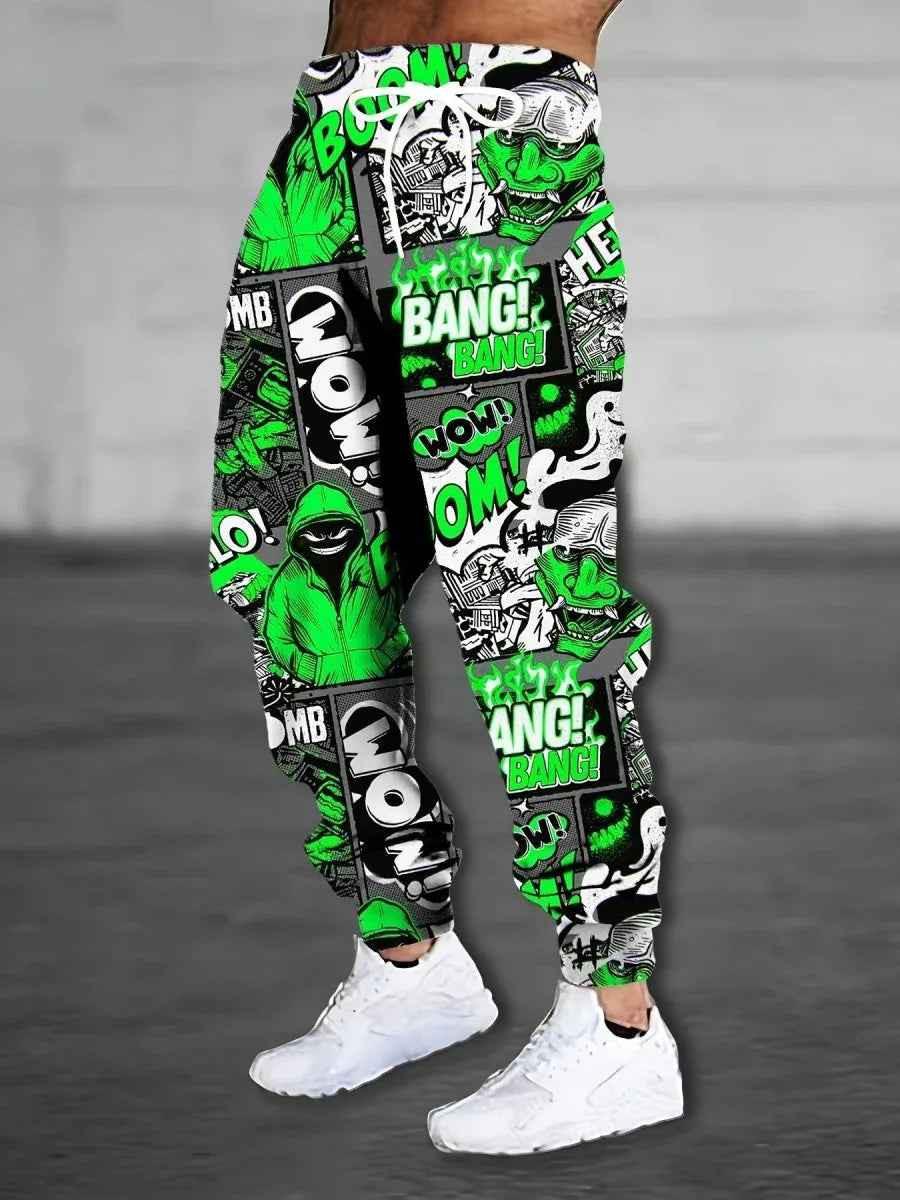 Vibrant Print Men's Sweatpants