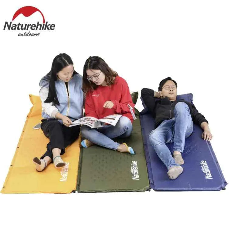 Naturehike NH Wide and Thick Connectable Air Mattress - 1800x600x25mm Inflatable Camping Pad