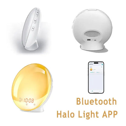 Wake-Up Light Alarm Clock – Sunrise/Sunset Simulation Habicare
