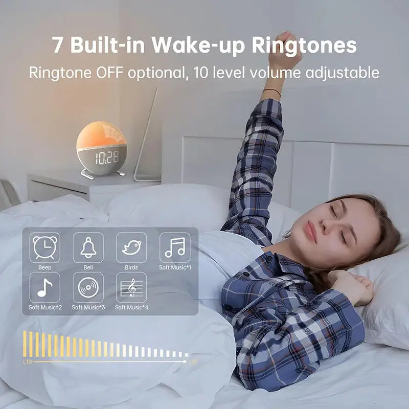 Wake-Up Light Sunrise Alarm Clock - ShopHub