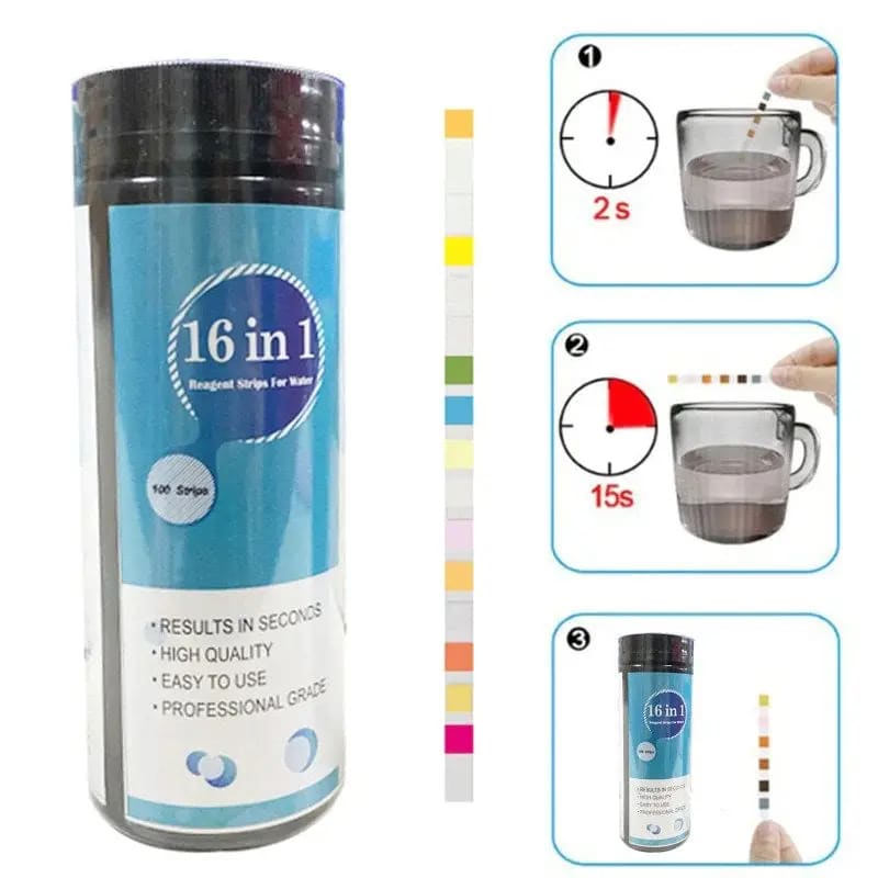 Water Quality Test Strips (x50) - 16 Variables 9eight5