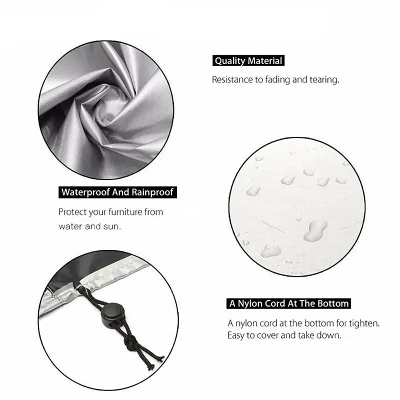 Waterproof Garden Furniture Cover – Dustproof, Rain/Snow Protection (available in different sizes) Habicare