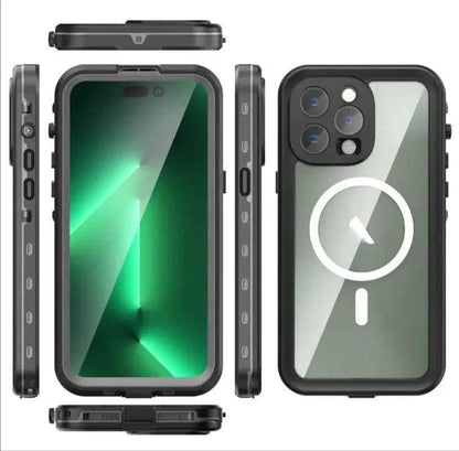 Waterproof & Shockproof Case for iPhone 16 Pro Max – Clear Protective Cover