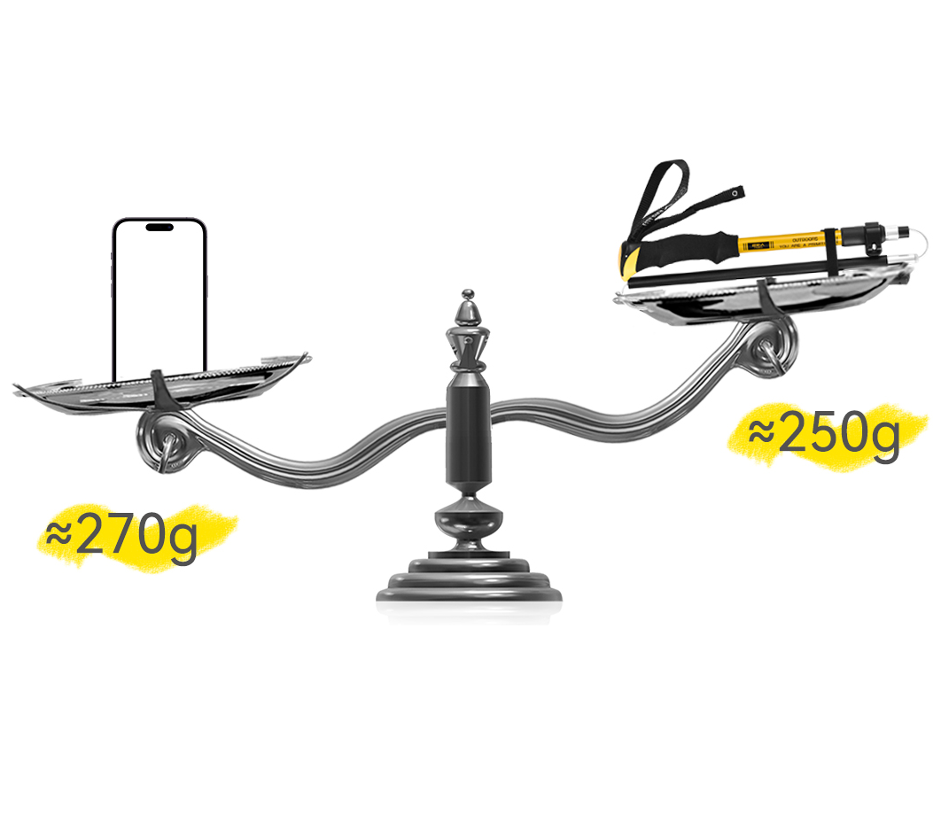 Hiking Poles Foldable 110–135 cm – 7075 Aluminium Trekking Poles ECOTREK