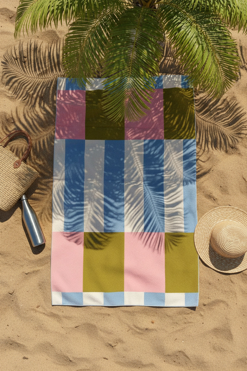 Frankly Cotton Quick Dry Sandless Beach Towels 6 Colour Options 100x180cm Nest & Stem Homewares