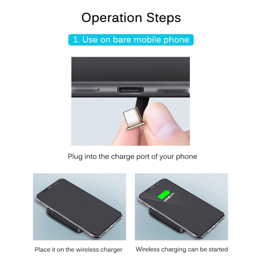 Wireless Charging Receiver - Type B (Micro USB) Devices 9eight5