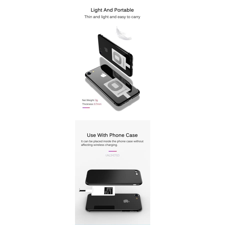 Wireless Charging Receiver - Type B (Micro USB) Devices 9eight5