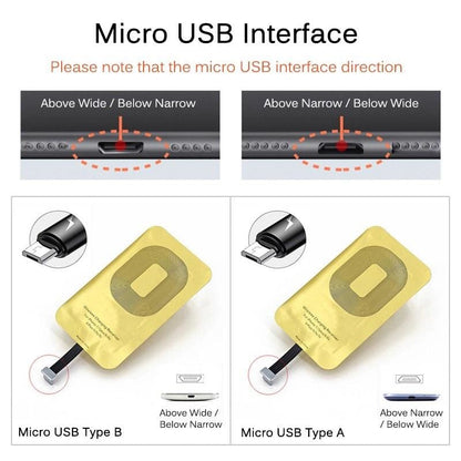Wireless Charging Receiver - Type B (Micro USB) Devices 9eight5