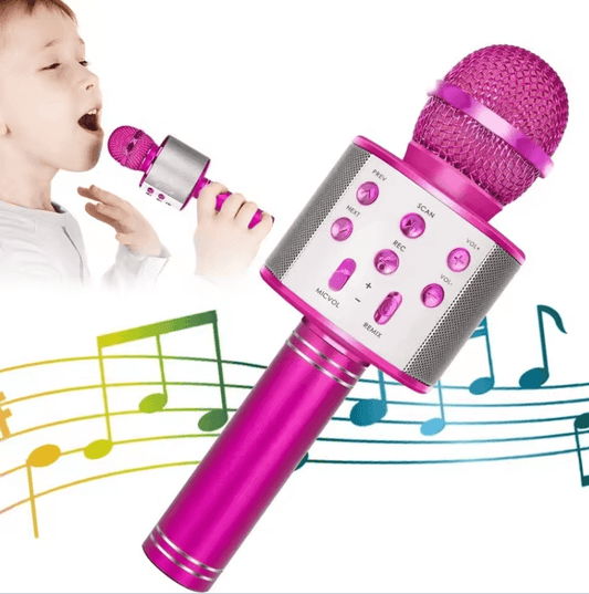 Wireless Bluetooth Karaoke Microphone– 5-in-1 Portable Mic techplus