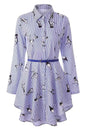 Women's Bold Stripe Blouse Dress