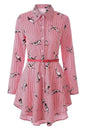 Women's Bold Stripe Blouse Dress