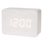 Wooden LED Digital Alarm Clock with Temperature Display & Night Light (4 colours available) Habicare