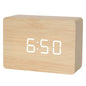 Wooden LED Digital Alarm Clock with Temperature Display & Night Light (4 colours available) Habicare