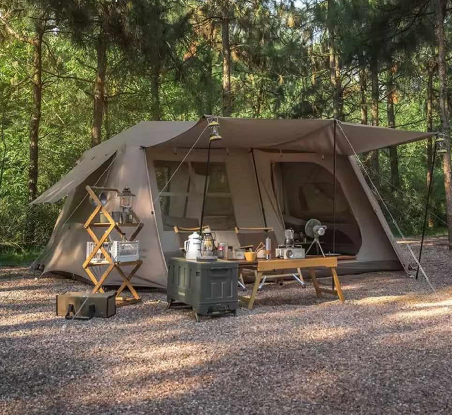 Family Tent Automatic Tent –Double Layers PU3000+ Waterproof,Two Bedroomsu LCF01620 ECOTREK