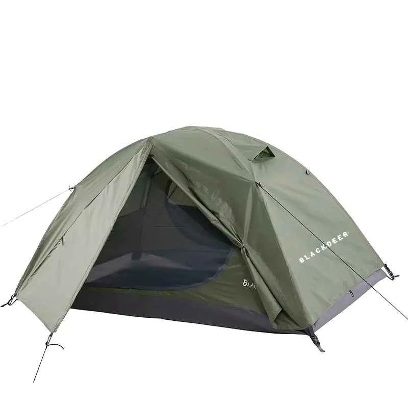 BlackDeer Double Layer Camping Tent - 2-3 Person Waterproof 3/4 Season Shelter with Aluminum Poles