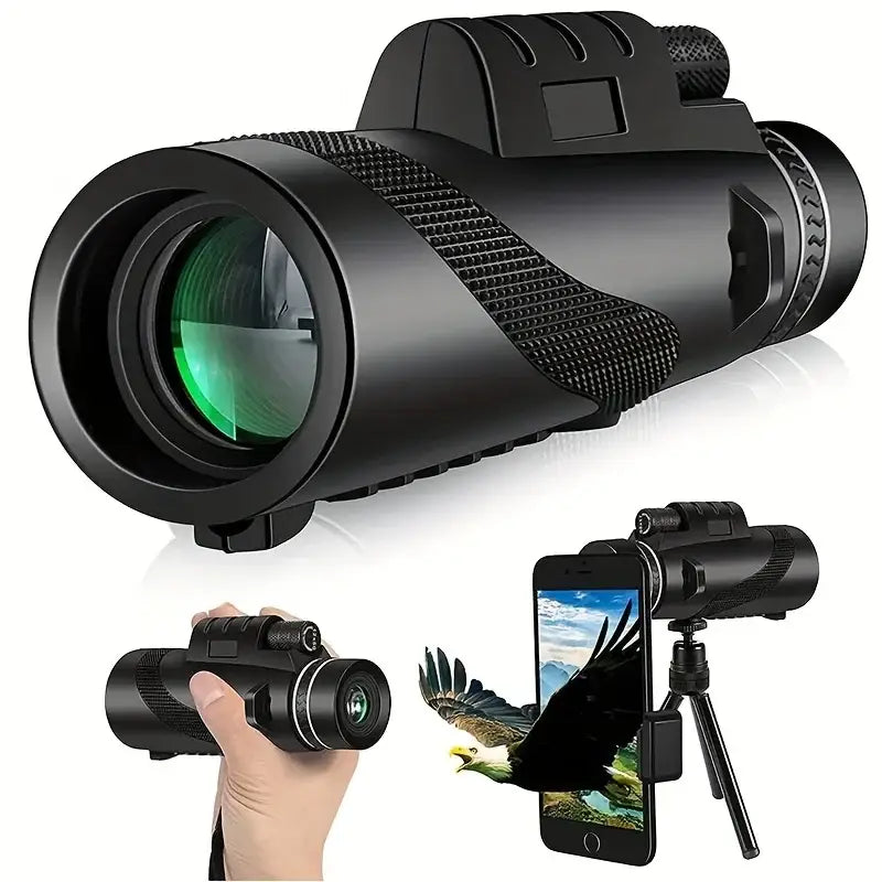 Zoom Monocular Telescope with Tripod & Phone Clip Habicare
